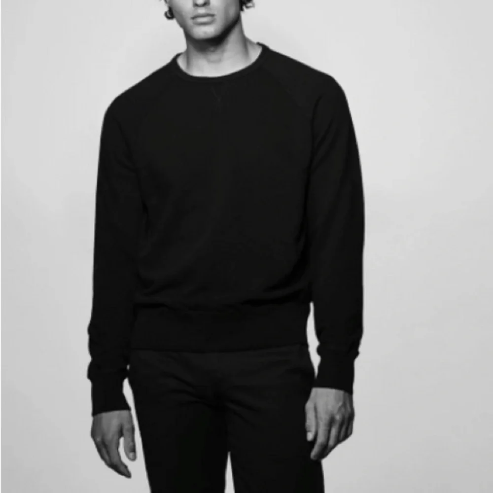 Hiro Clark Black French Terry Crew Neck Sweatshirt - Large